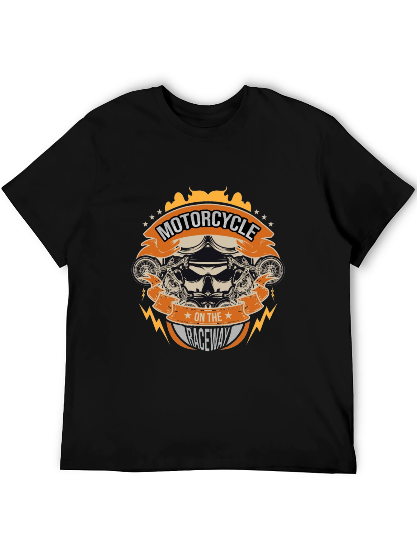 Motorcycle on the Raceway Graphic Tee