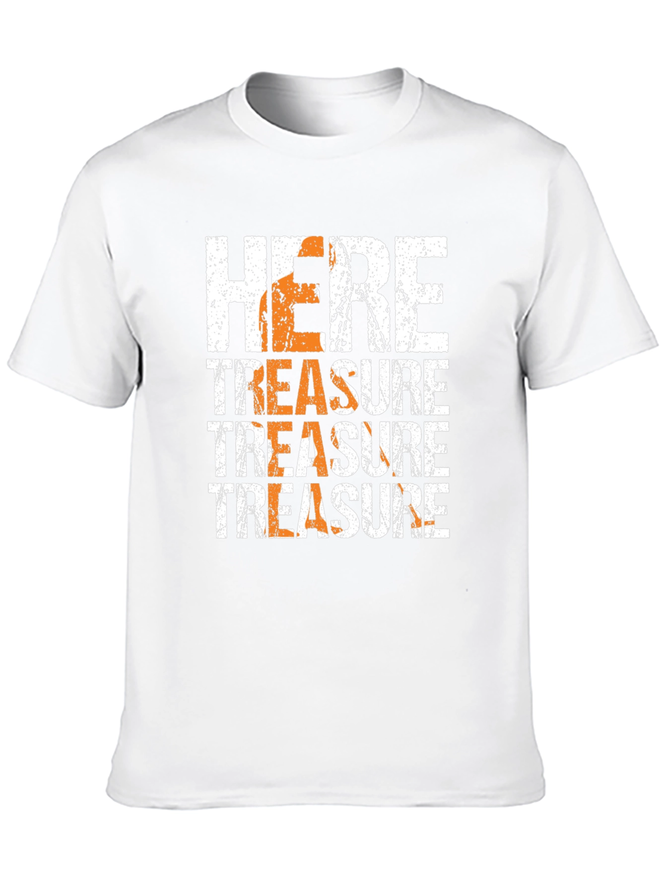 Here Treasure Graphic Print Black T-Shirt
