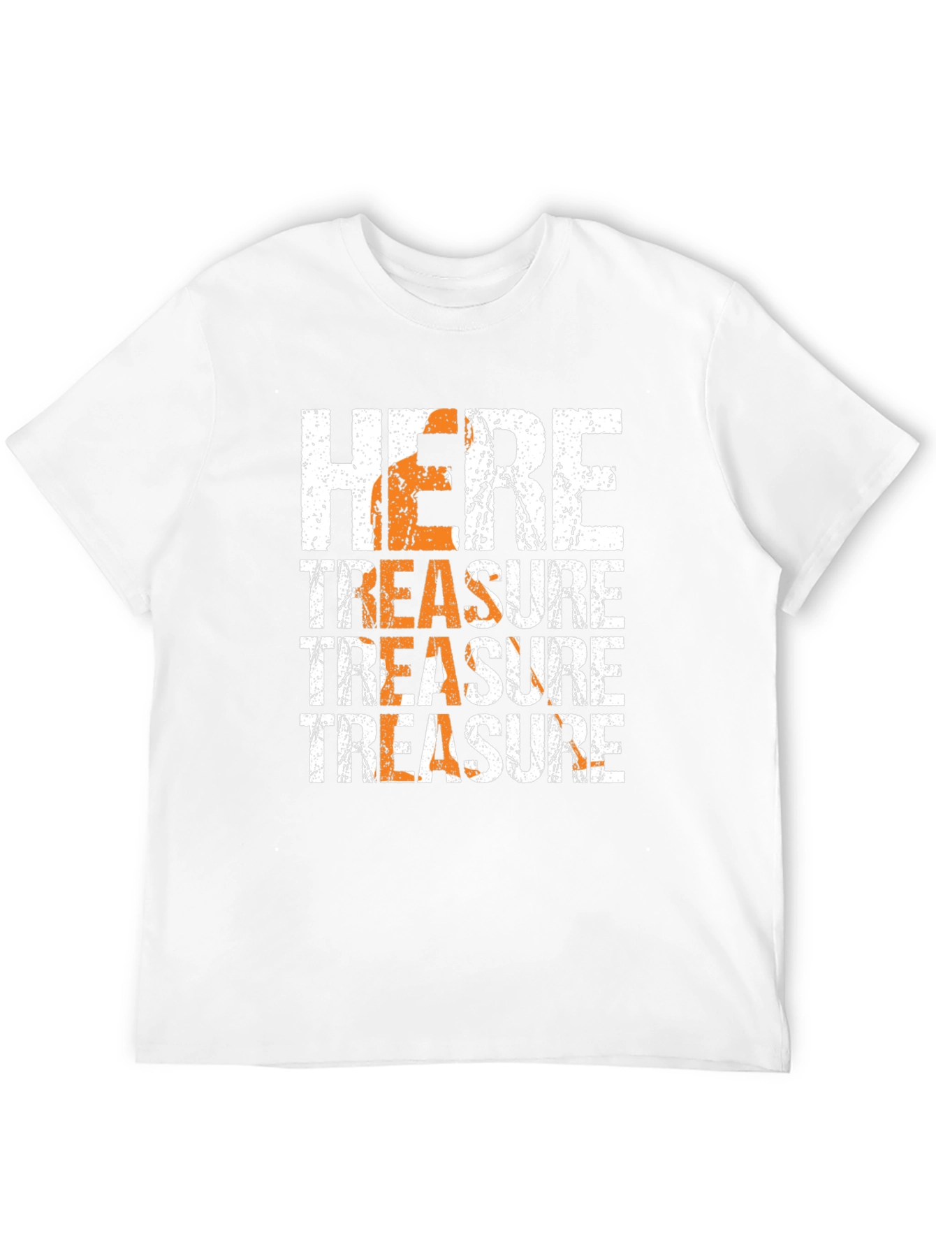 Here Treasure Graphic Print Black T-Shirt