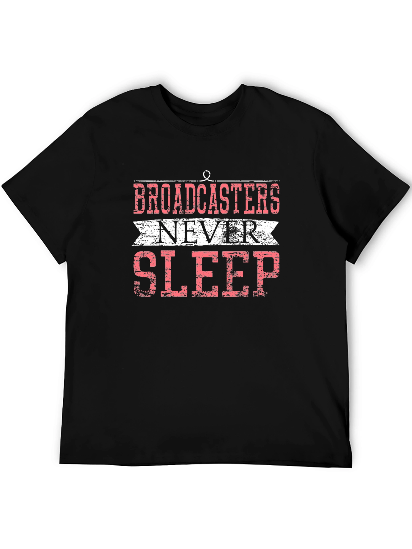 Broadcasters Never Sleep Graphic T-Shirt