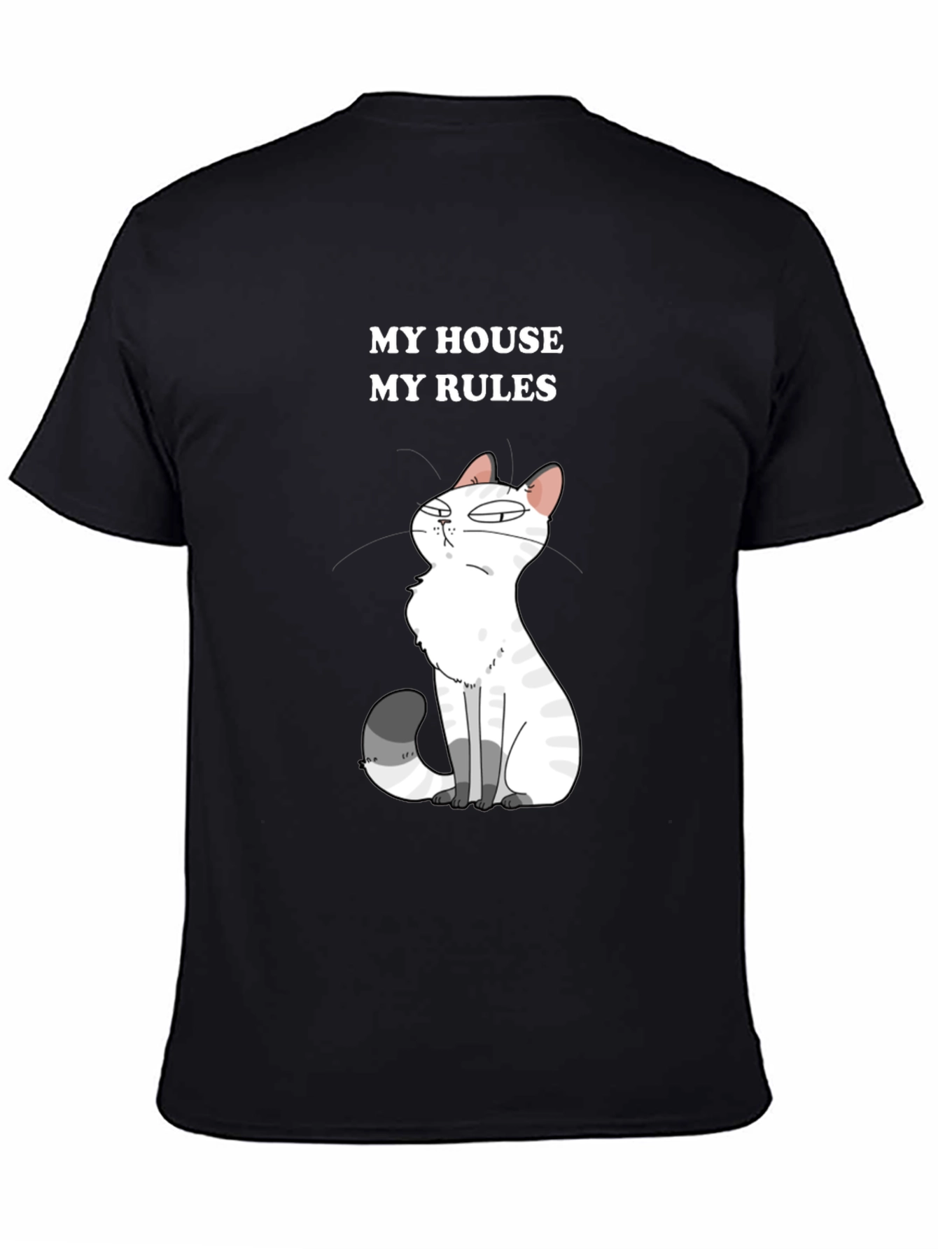 My House My Rules Cat Graphic T-Shirt