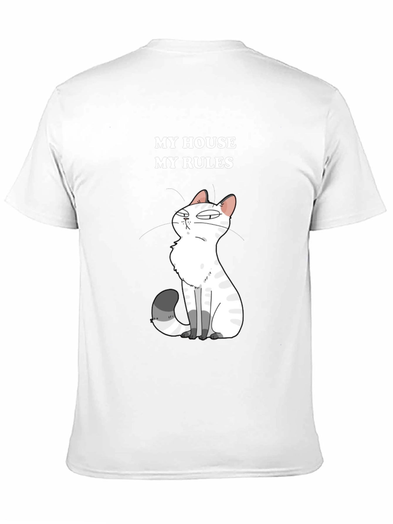 My House My Rules Cat Graphic T-Shirt