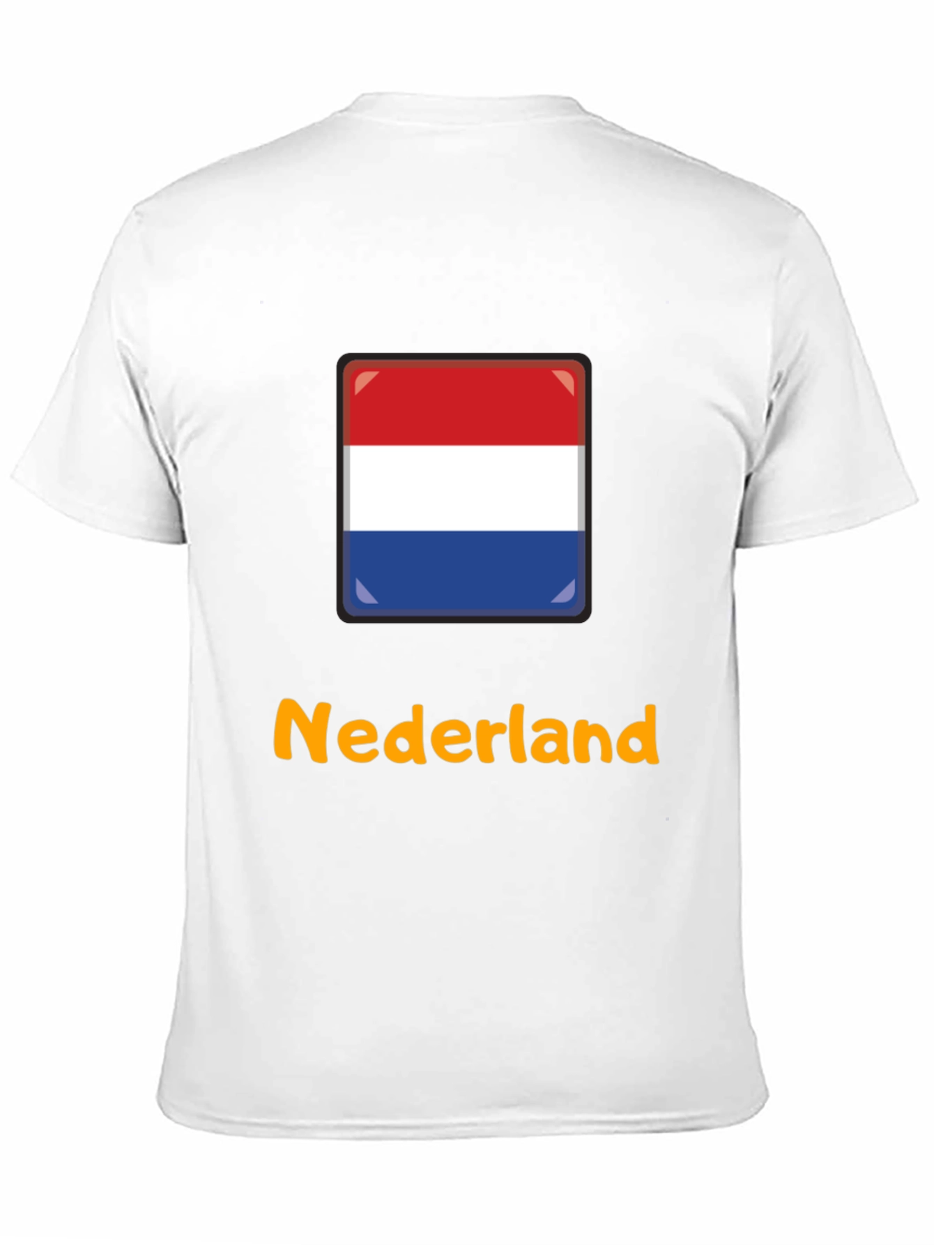 Nederland Flag Graphic T-Shirt - Black Casual Tee