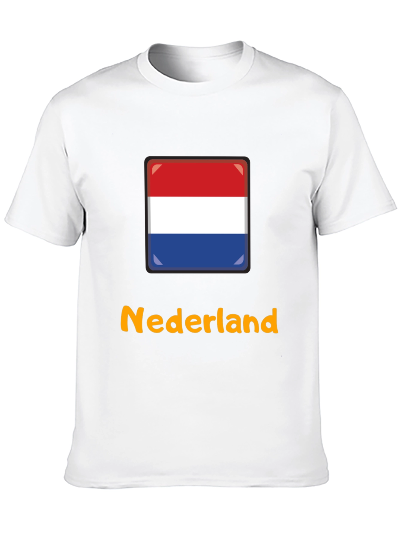 Nederland Flag Graphic T-Shirt - Black Casual Tee