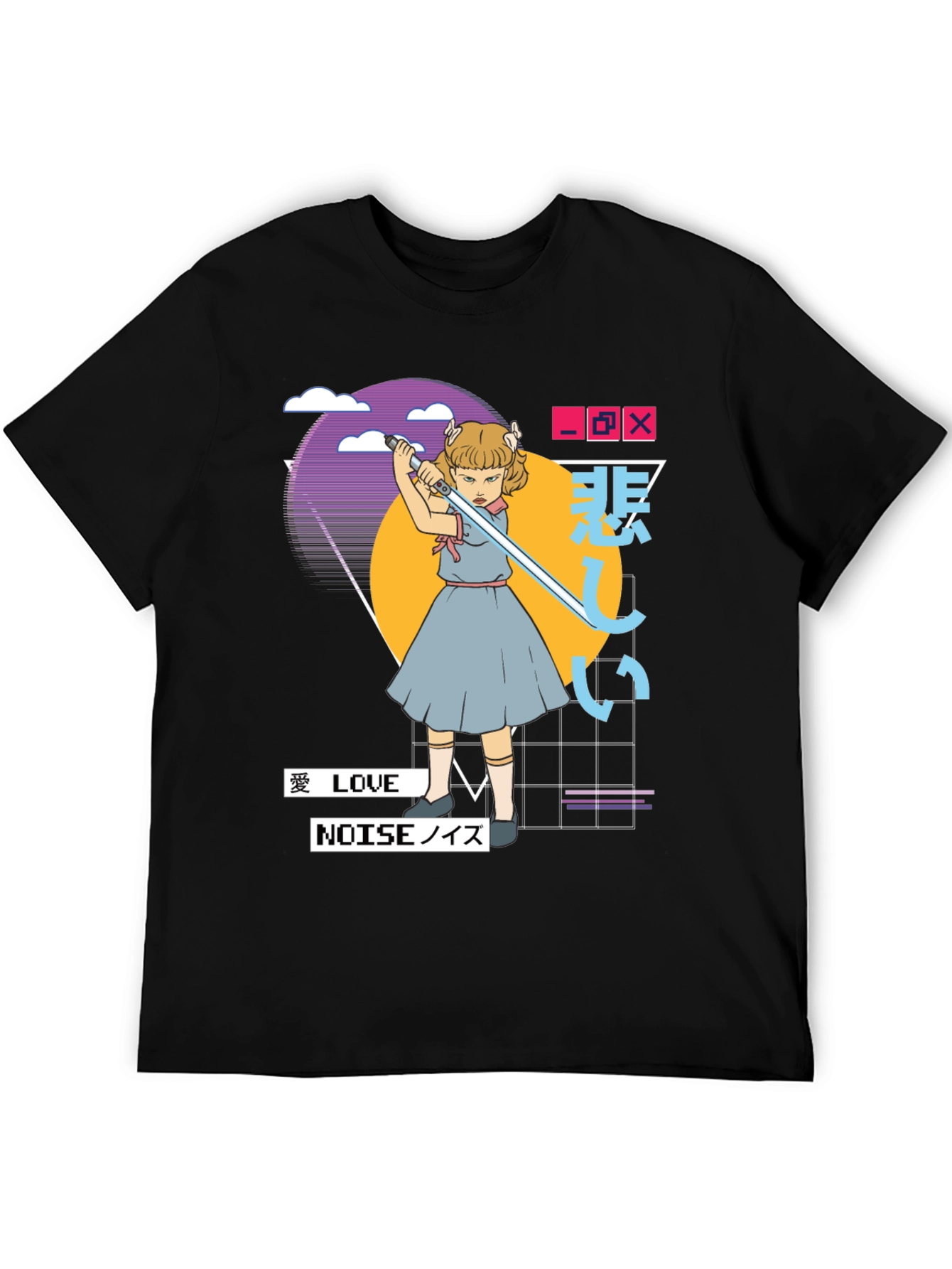 Synthwave Aesthetic T-Shirt - Edgy Vaporwave Tee