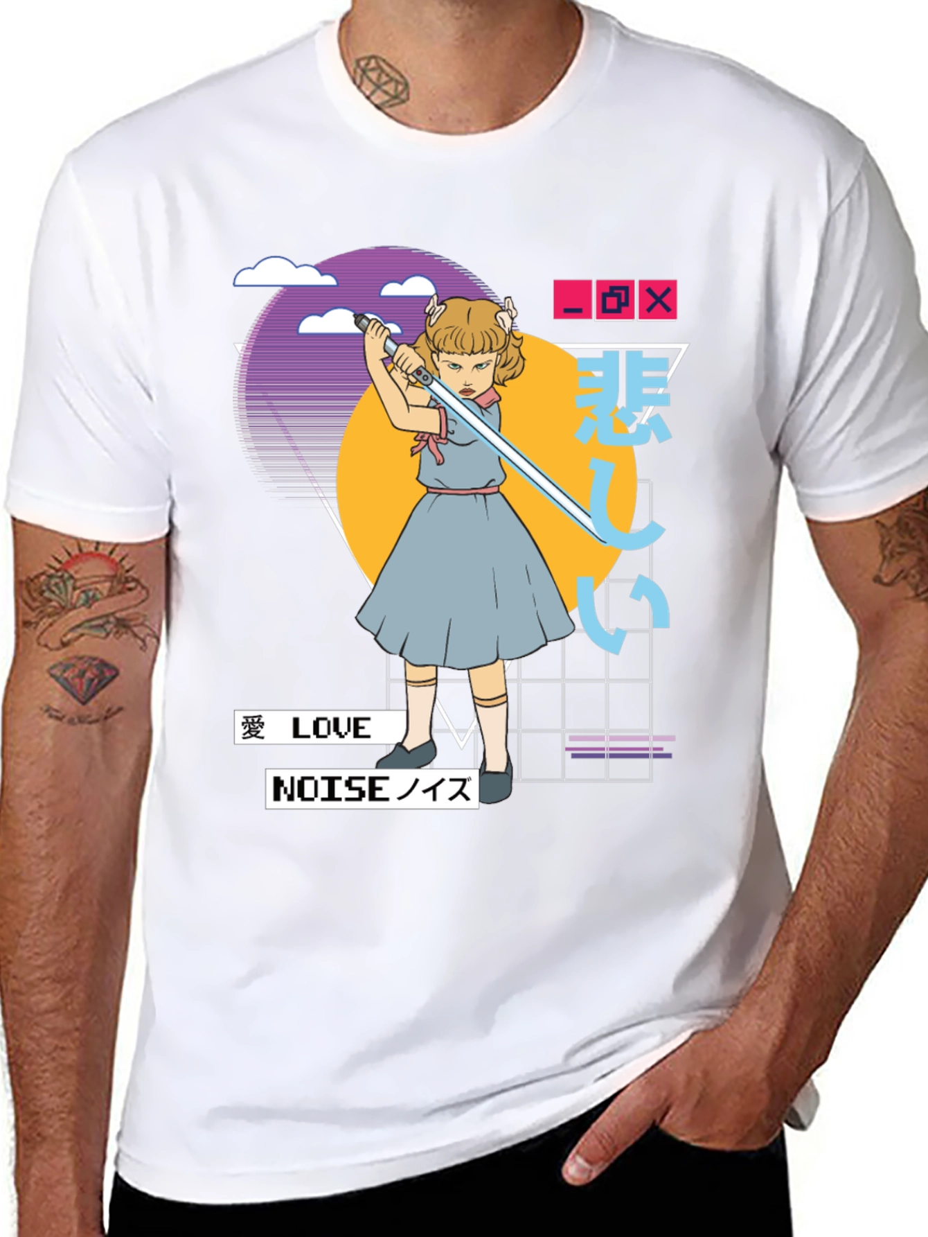 Synthwave Aesthetic T-Shirt - Edgy Vaporwave Tee