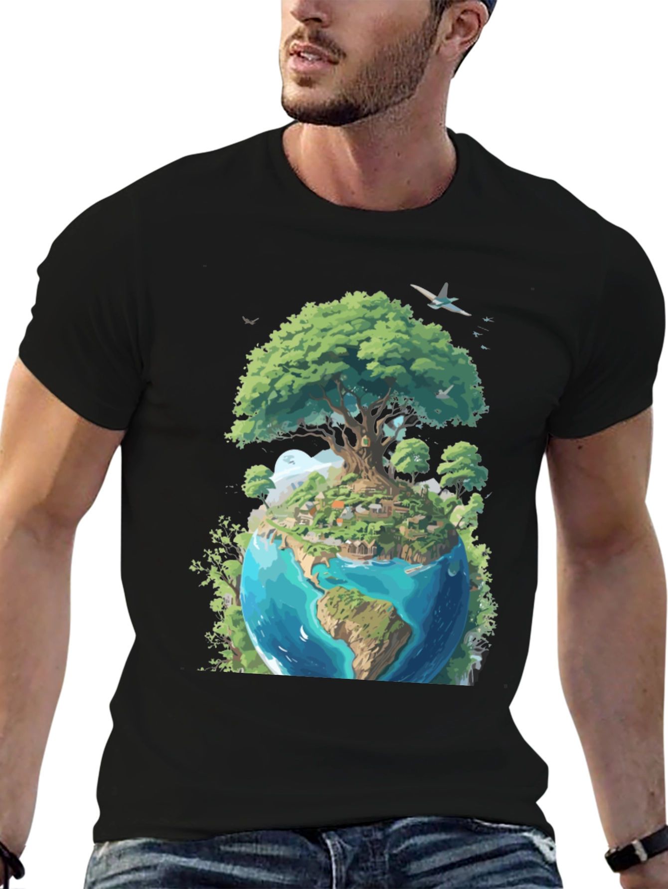 Earth Tree Graphic Tee - Eco Friendly Design
