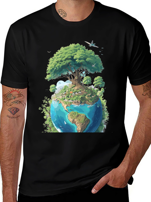 Earth Tree Graphic Tee - Eco Friendly Design