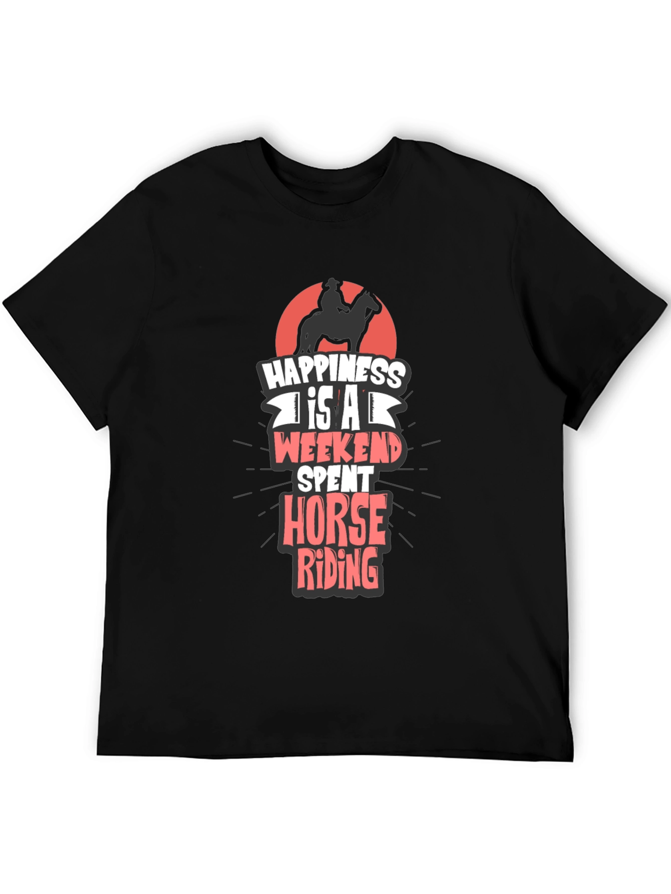 Horse Riding Weekend T-Shirt - Mens Casual Tee