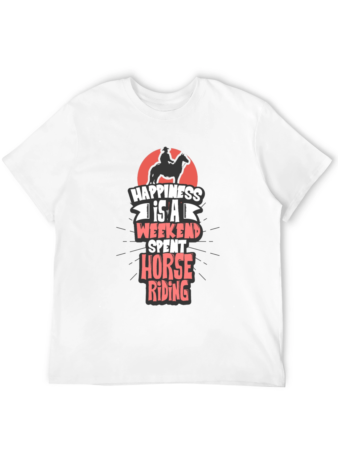Horse Riding Weekend T-Shirt - Mens Casual Tee