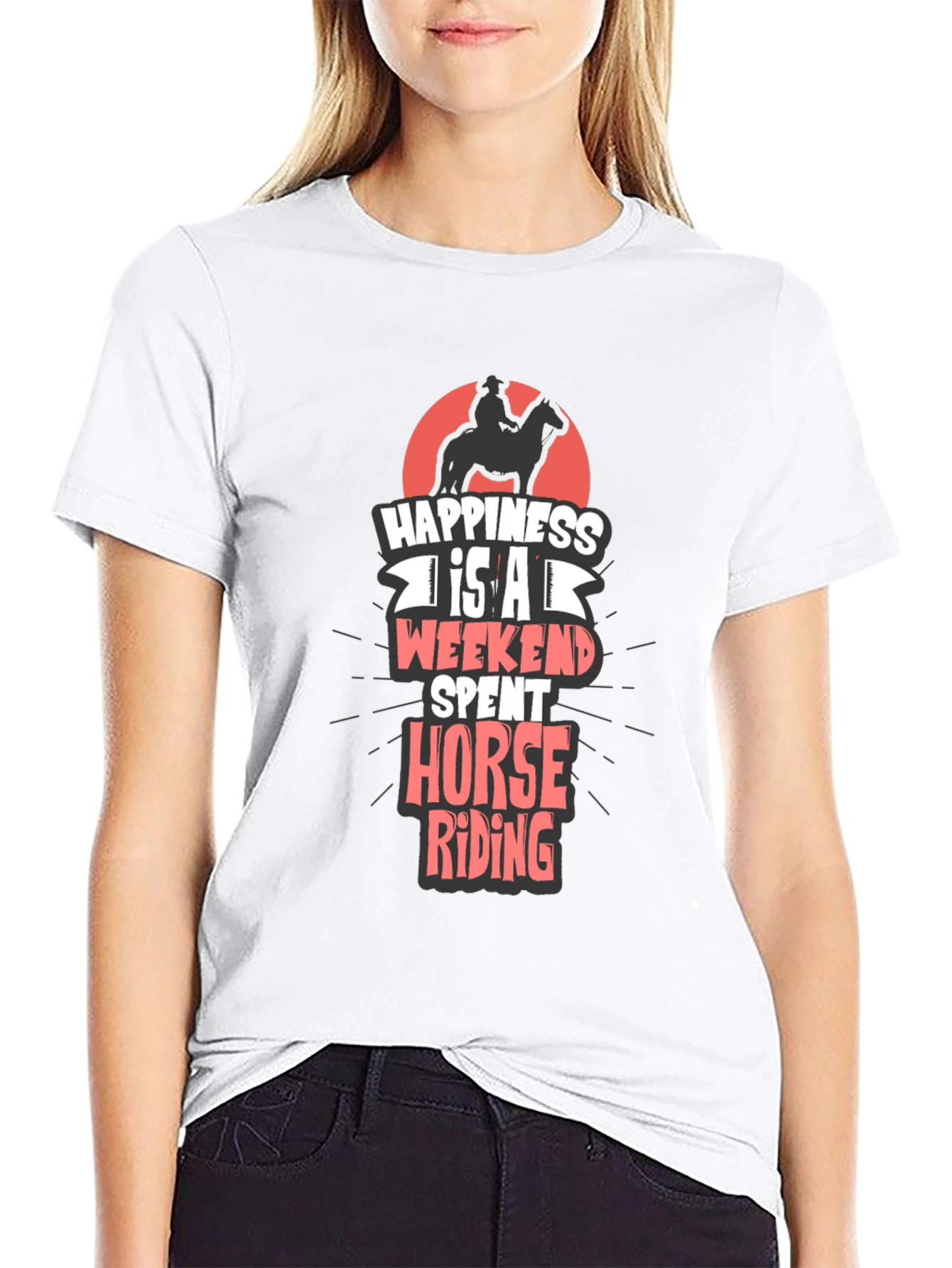 Horse Riding Weekend T-Shirt - Mens Casual Tee