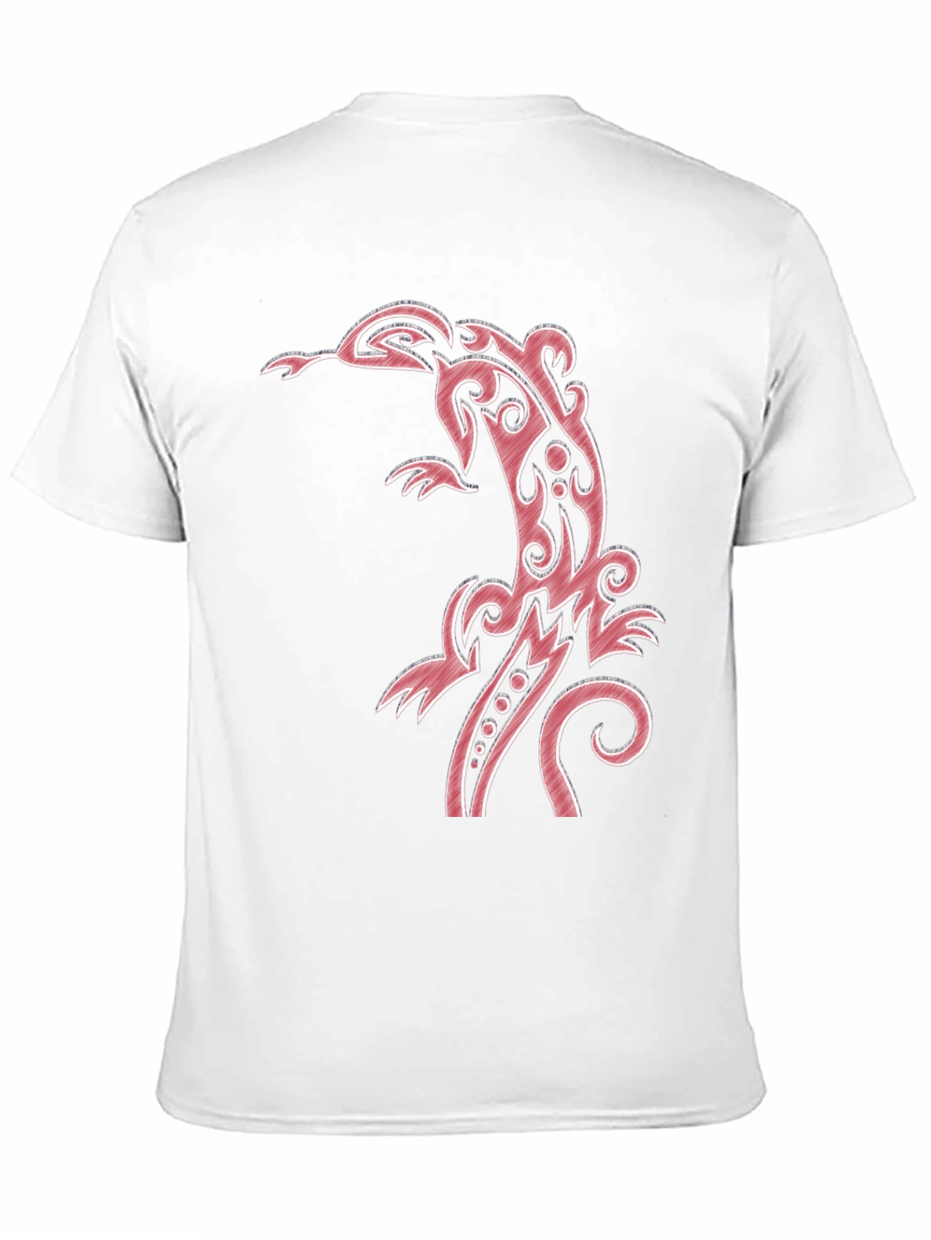 Tribal Lizard Graphic Black T-Shirt