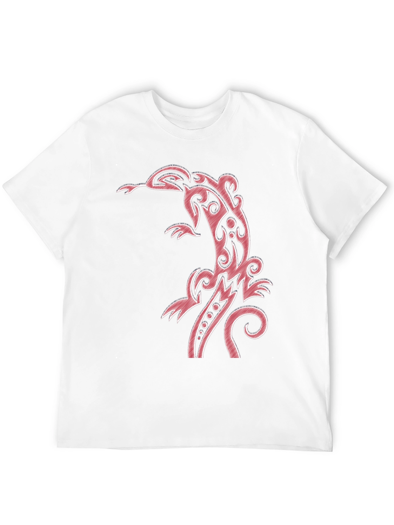 Tribal Lizard Graphic Black T-Shirt