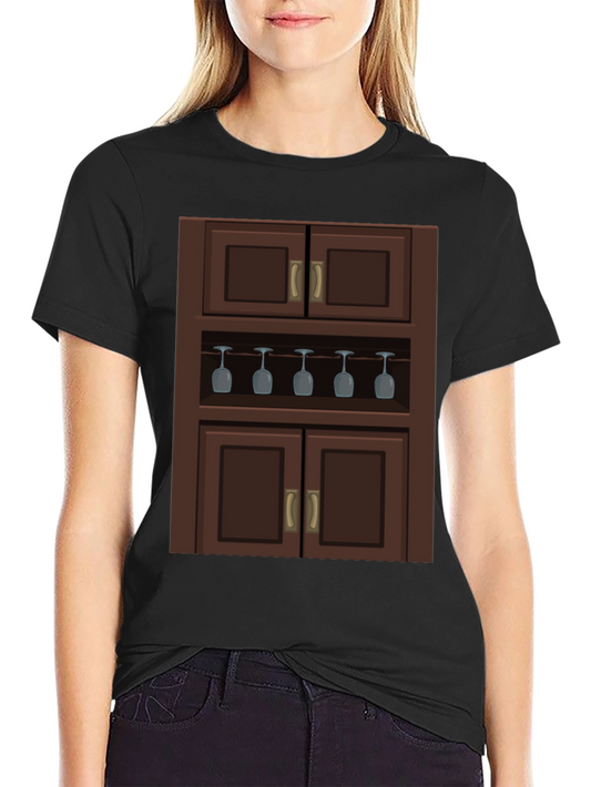 Novelty Bar Cabinet Graphic Tee - Stylish & Unique