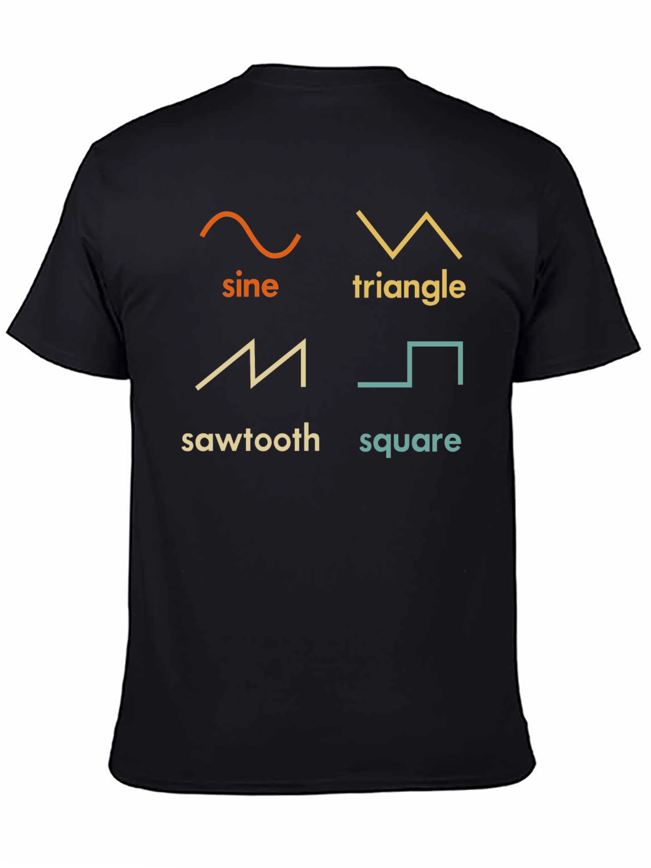 Sine Triangle Sawtooth Square Waveform T-Shirt