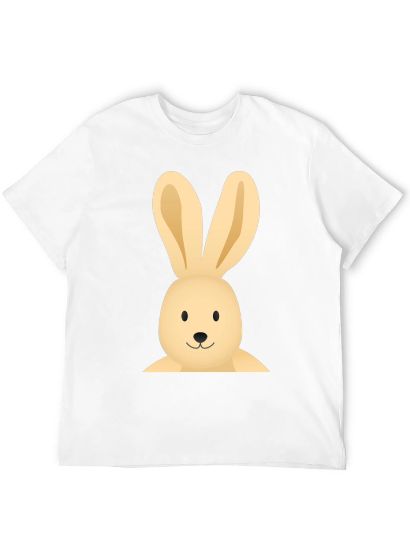 Bunny Graphic Tee - Casual Black Cotton T-Shirt