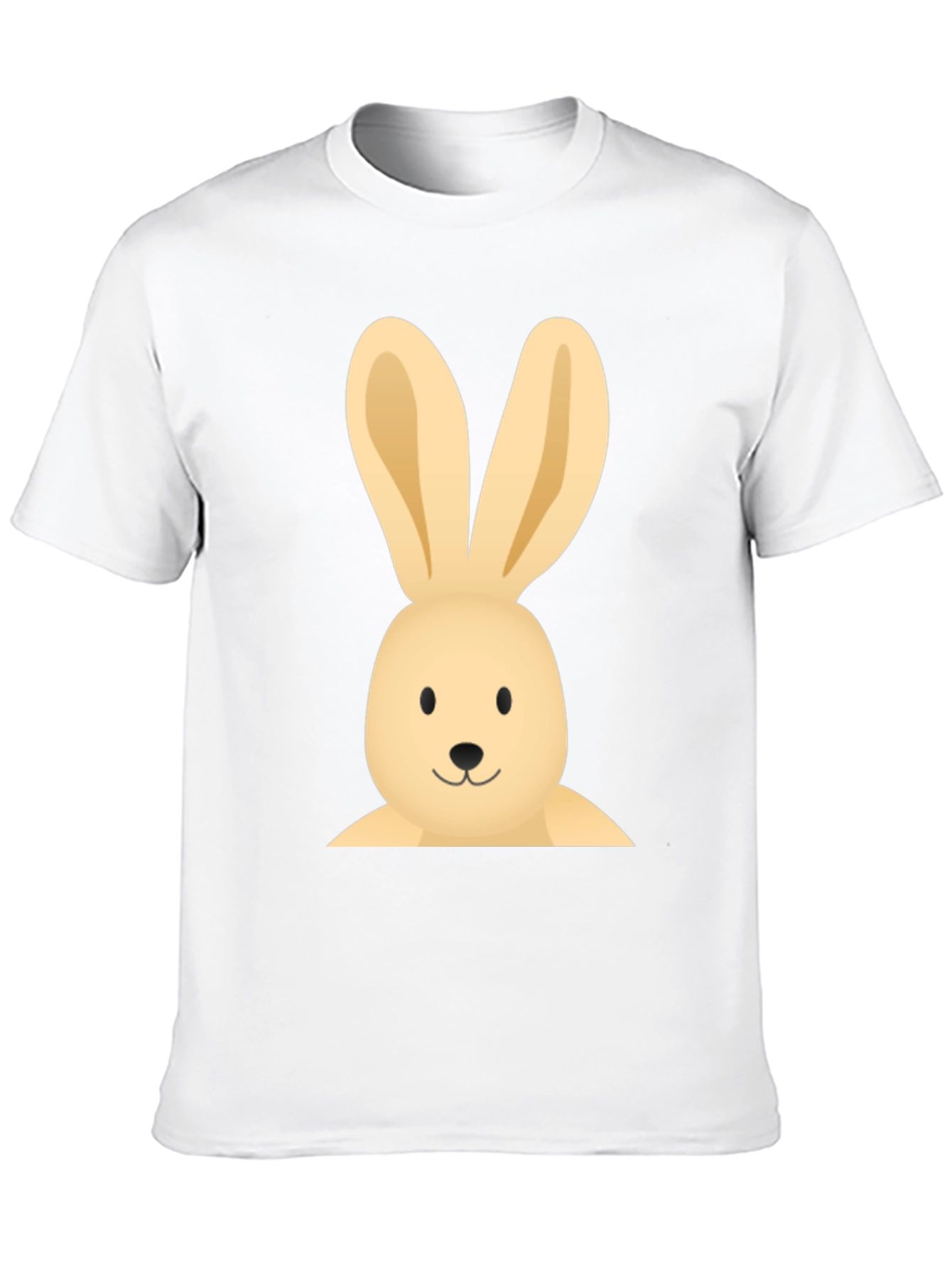 Bunny Graphic Tee - Casual Black Cotton T-Shirt