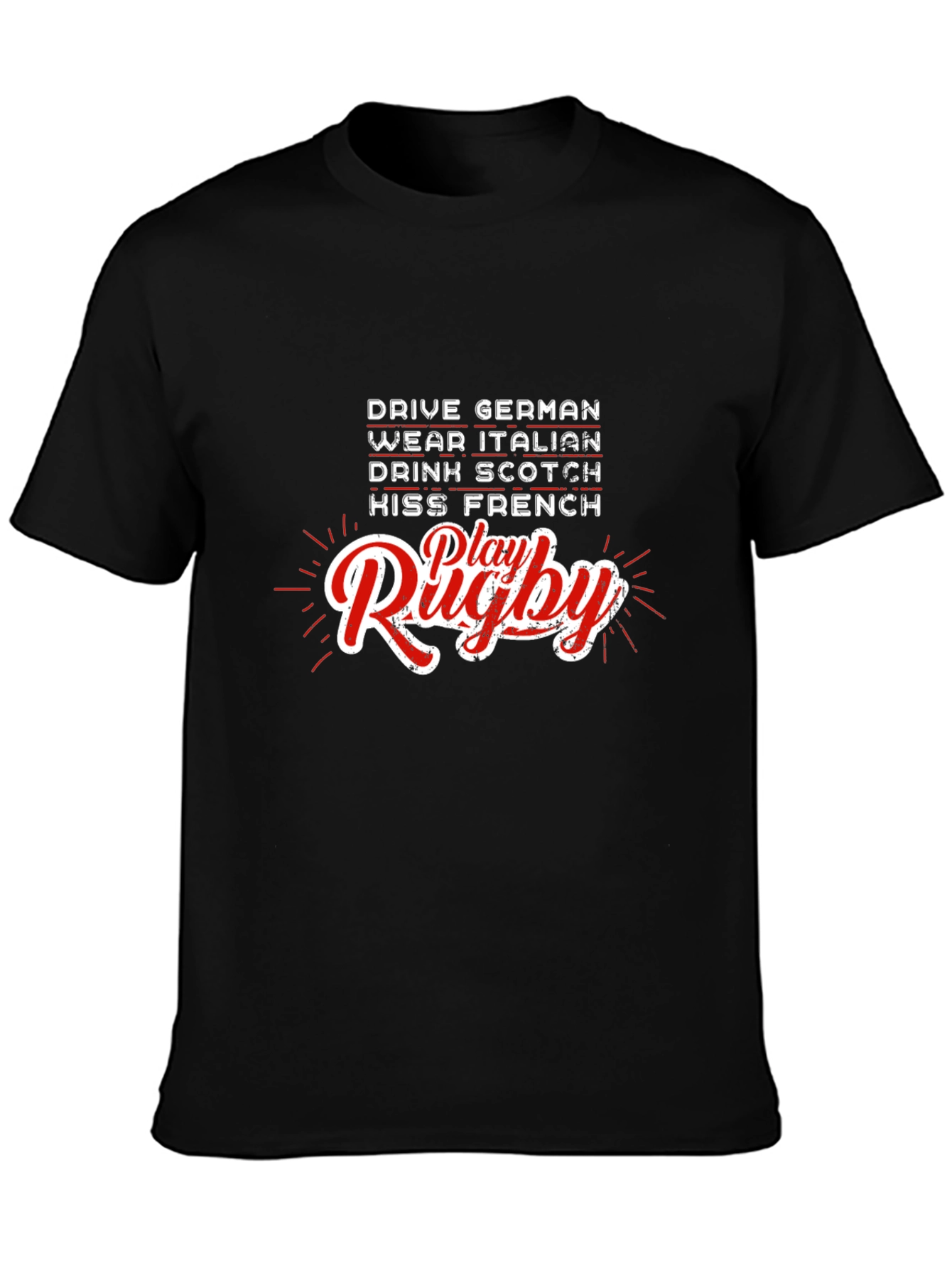 Rugby T-Shirt: Drive German Play Rugby