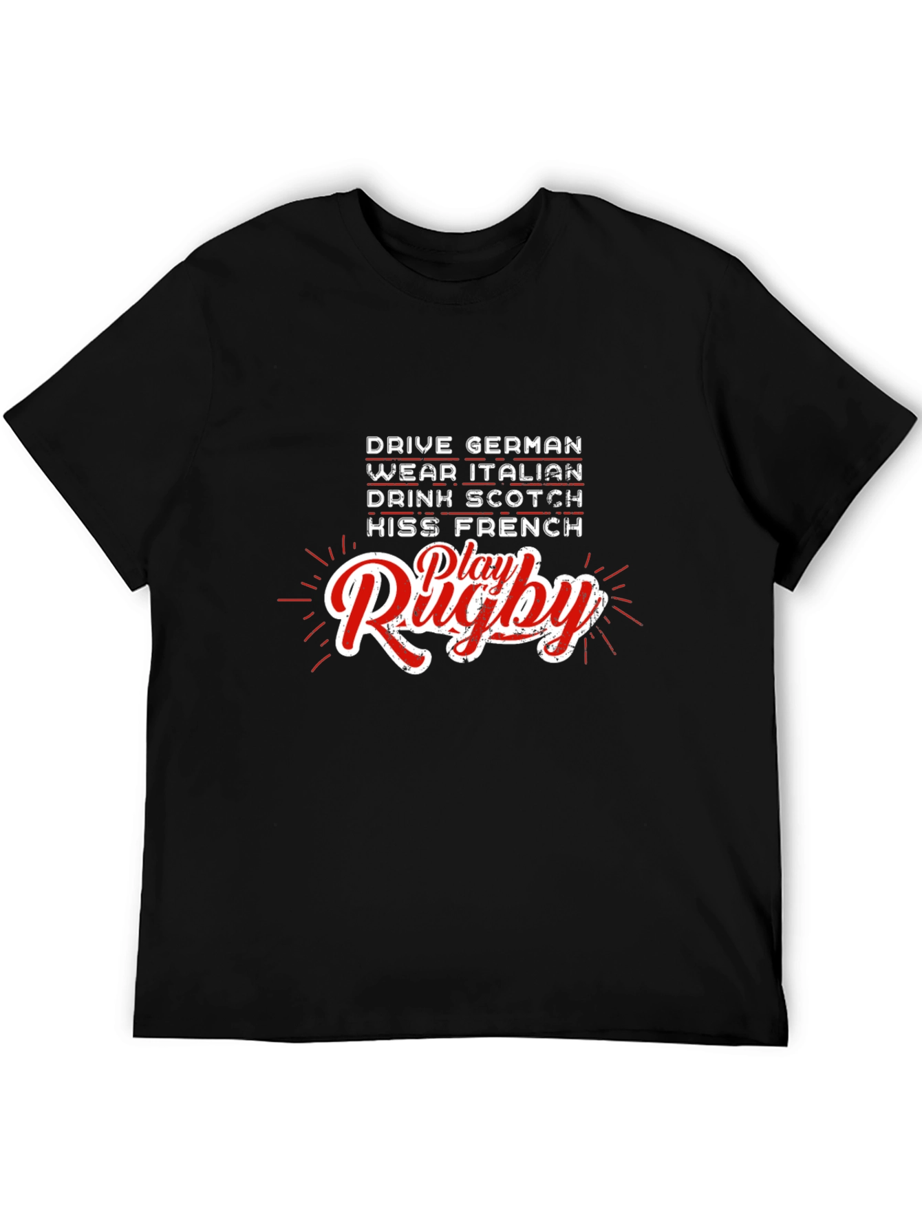 Rugby T-Shirt: Drive German Play Rugby