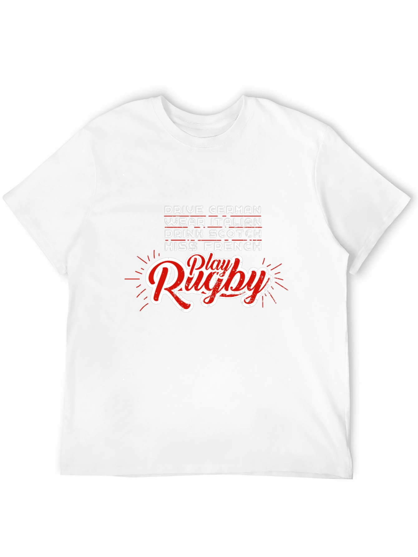 Rugby T-Shirt: Drive German Play Rugby