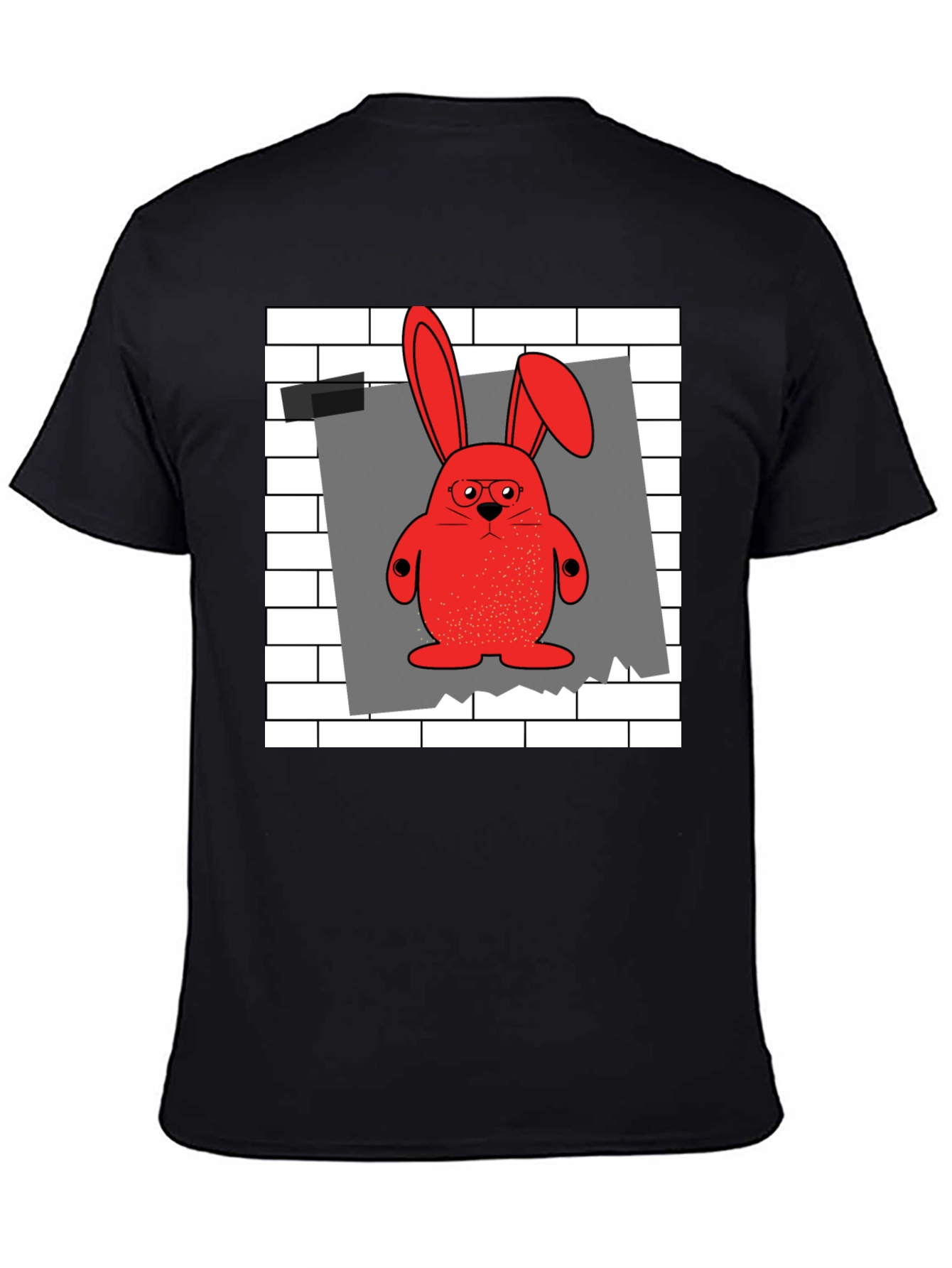Red Bunny Graphic T-Shirt - Quirky & Comfy
