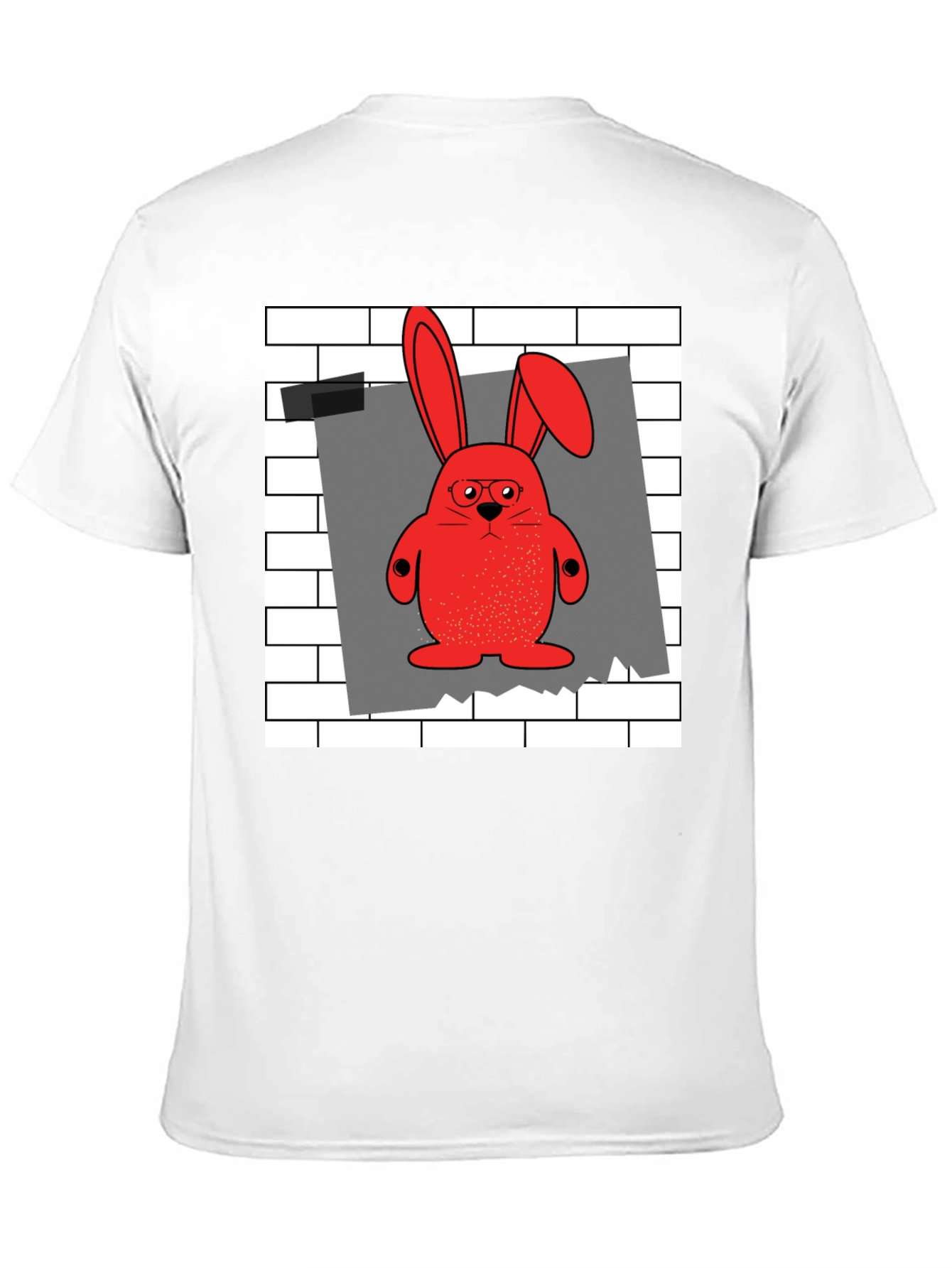 Red Bunny Graphic T-Shirt - Quirky & Comfy