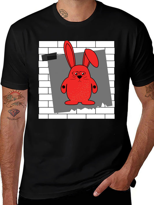 Red Bunny Graphic T-Shirt - Quirky & Comfy