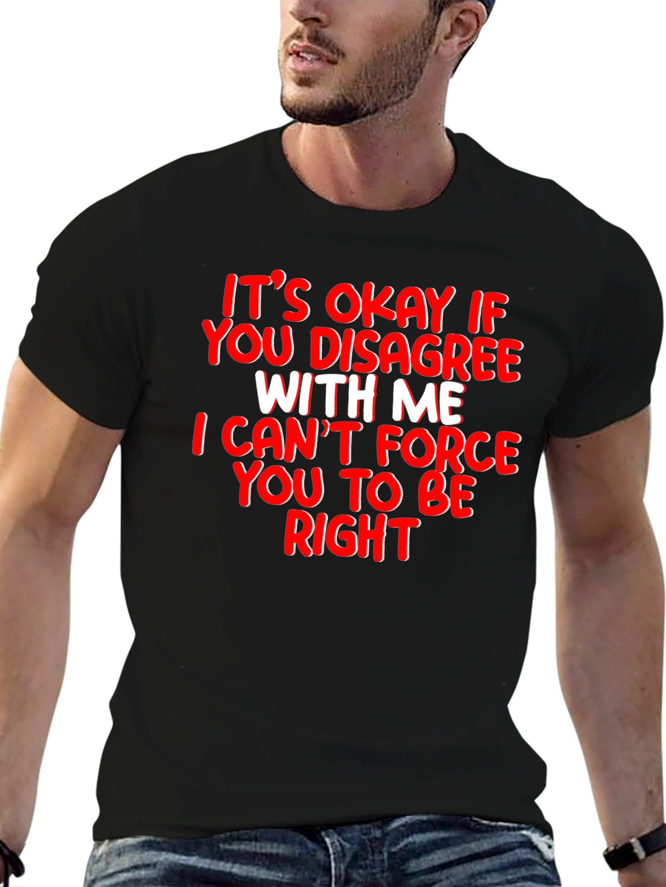 Funny Sarcastic T-Shirt - Its Okay to Disagree