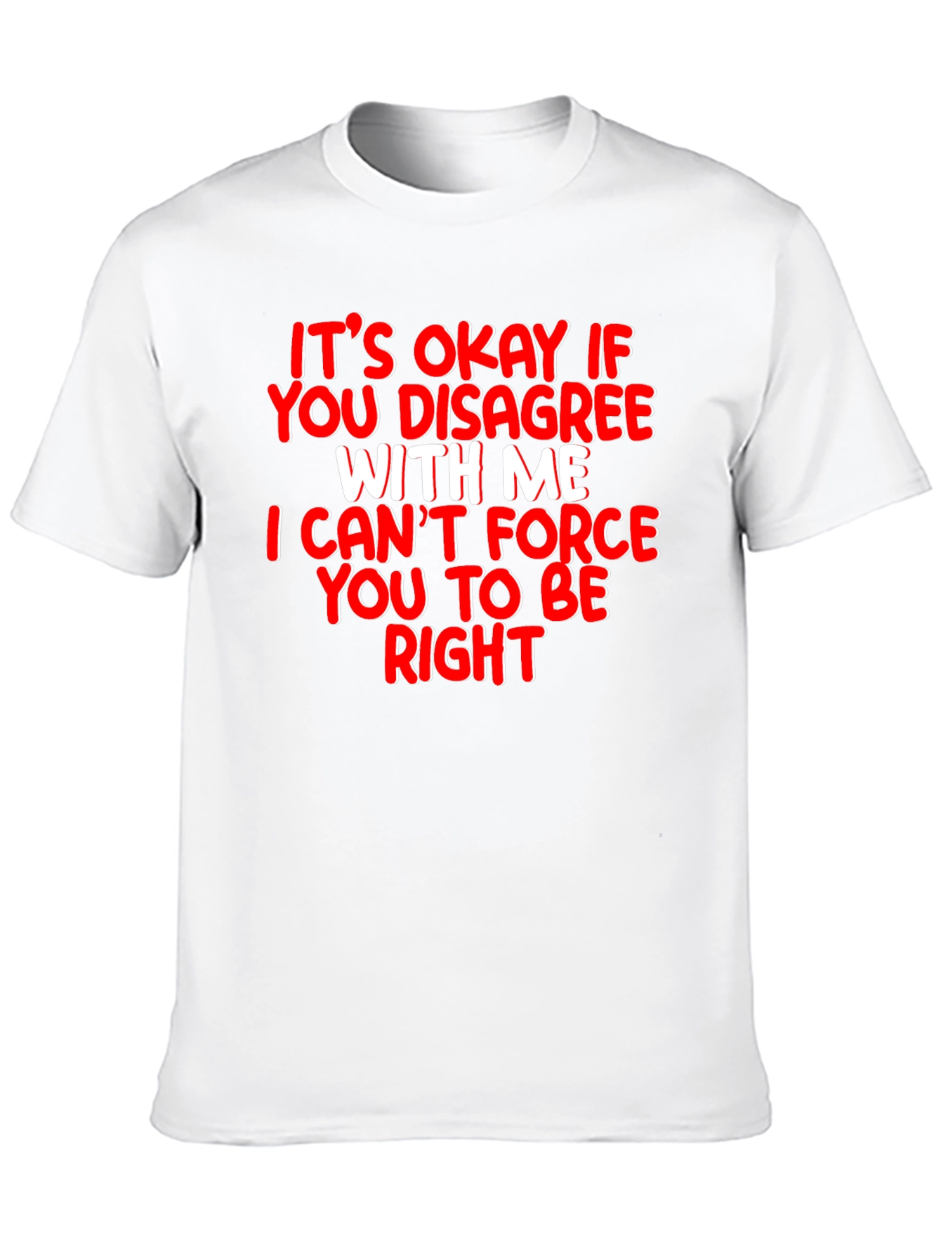 Funny Sarcastic T-Shirt - Its Okay to Disagree