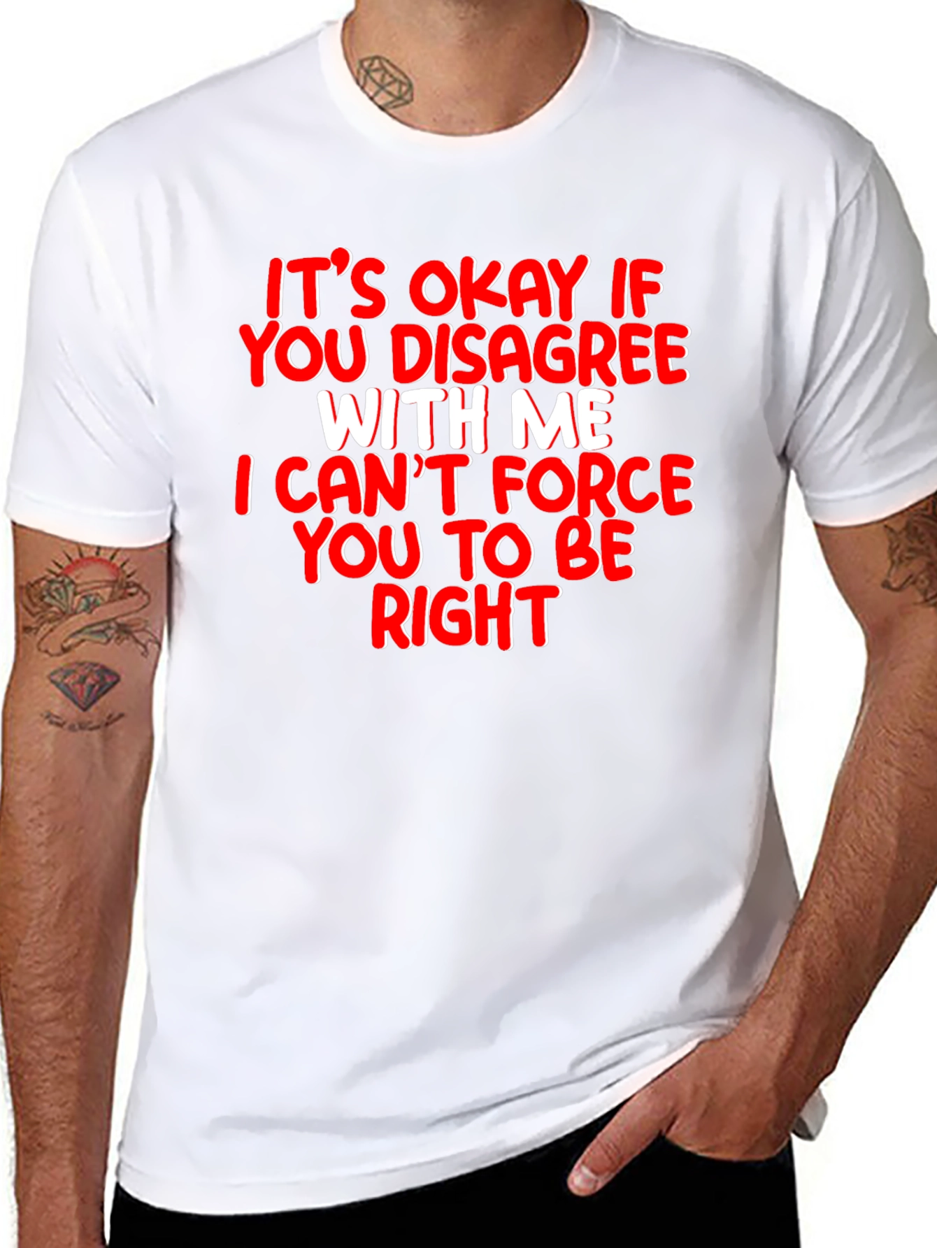 Funny Sarcastic T-Shirt - Its Okay to Disagree