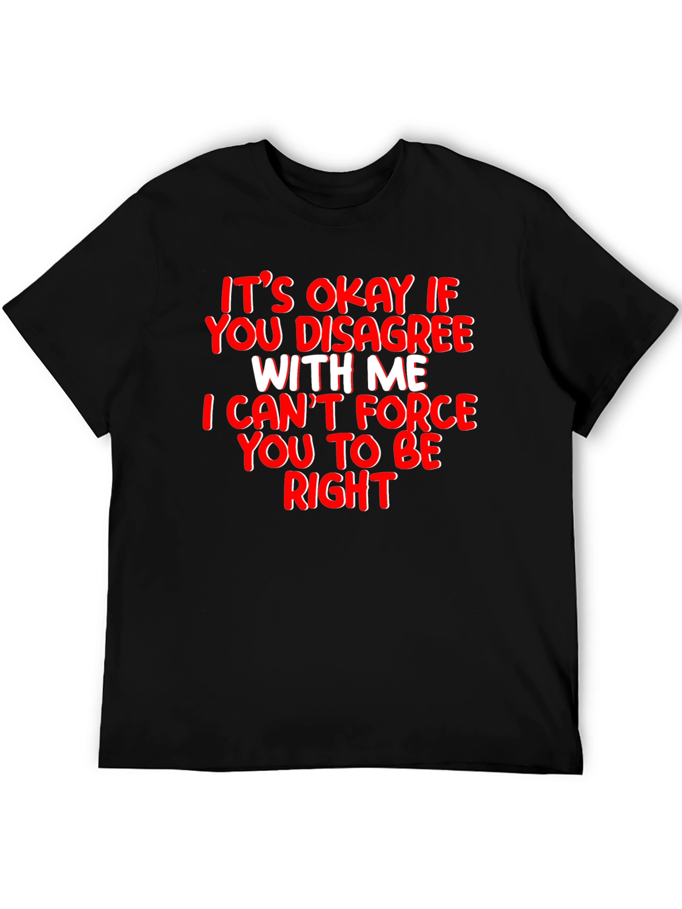 Funny Sarcastic T-Shirt - Its Okay to Disagree