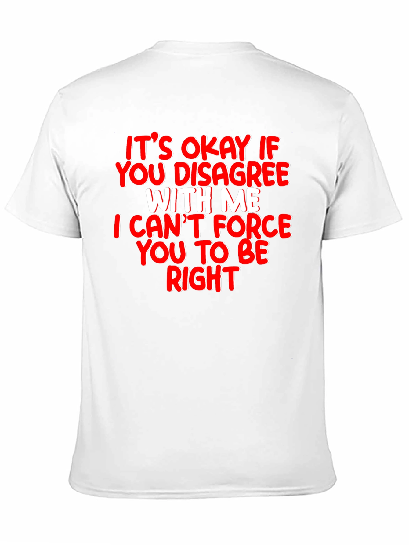 Funny Sarcastic T-Shirt - Its Okay to Disagree