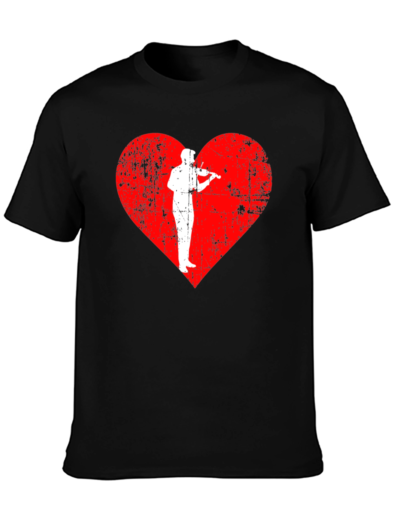 Musicians Heartbeat Black T-Shirt