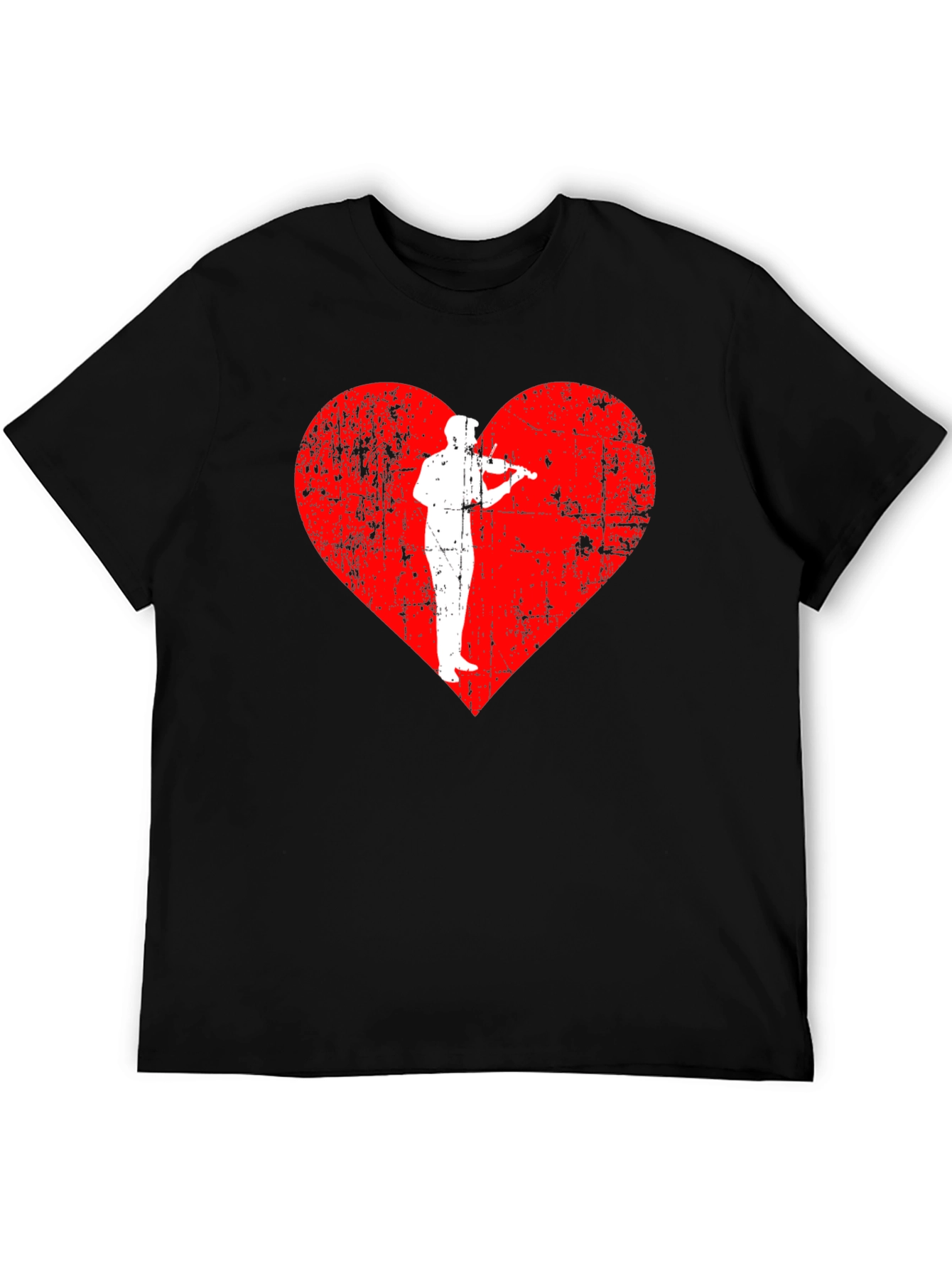 Musicians Heartbeat Black T-Shirt