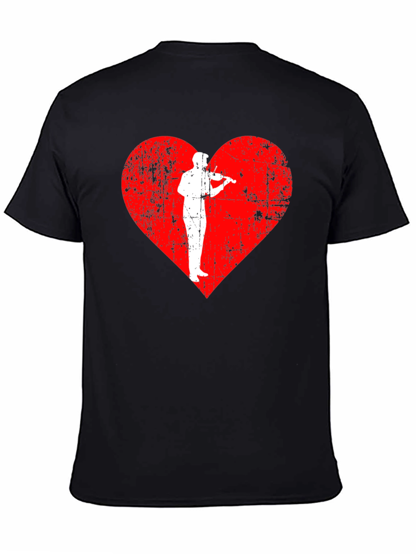 Musicians Heartbeat Black T-Shirt