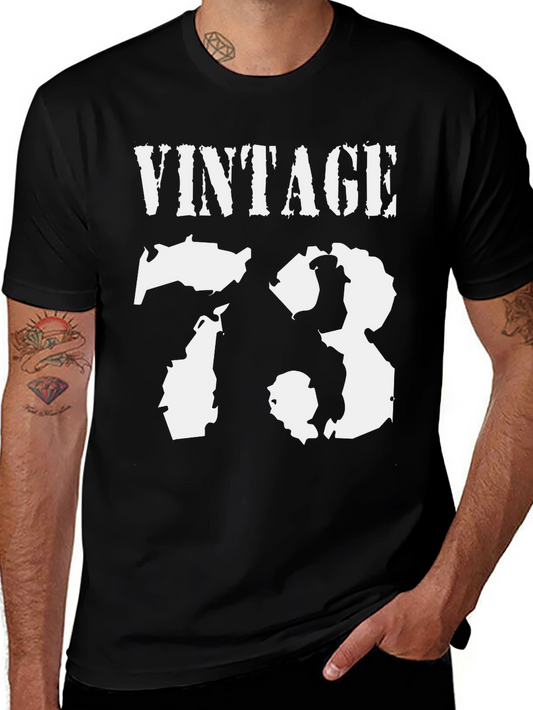 Vintage 1973 Graphic Tee - Birthday Gift