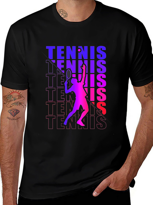 Tennis Player Graphic Tee - Serve Up Style