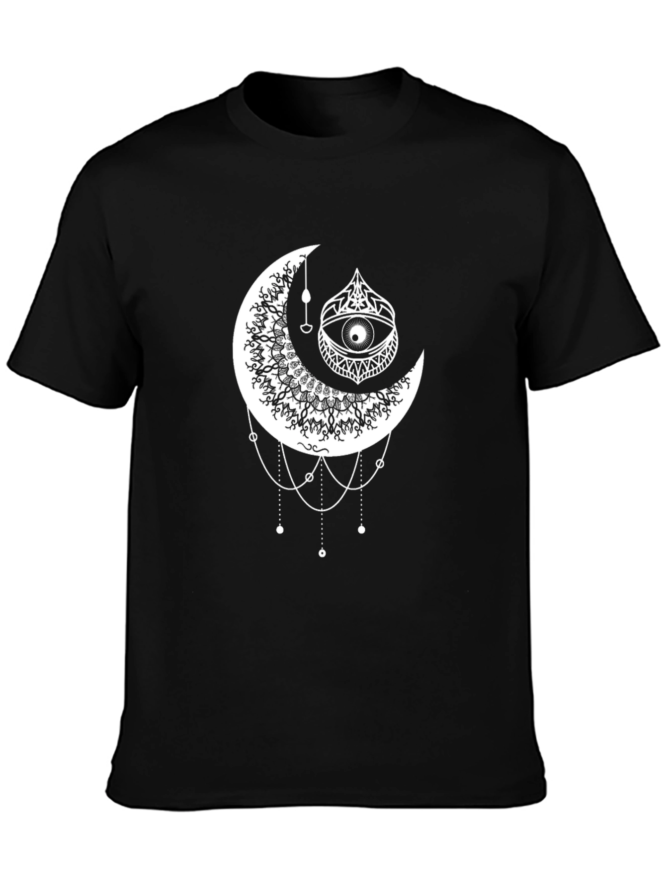 Mystic Moon Eye Graphic Tee - Black