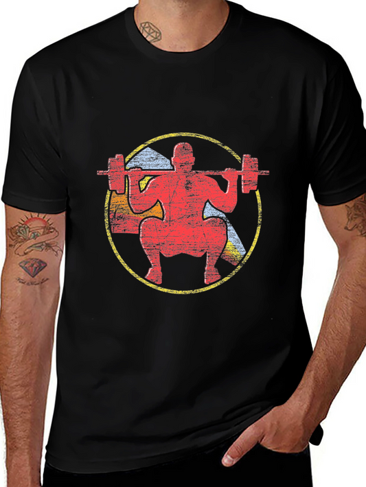 Vintage Squat Lift T-Shirt - Gym Fitness