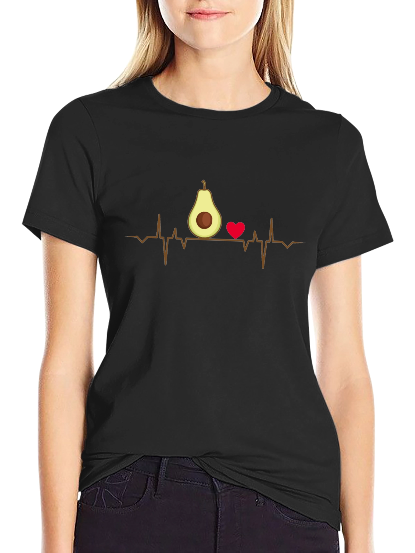 Avocado Heartbeat T-Shirt - Funny Foodie Tee