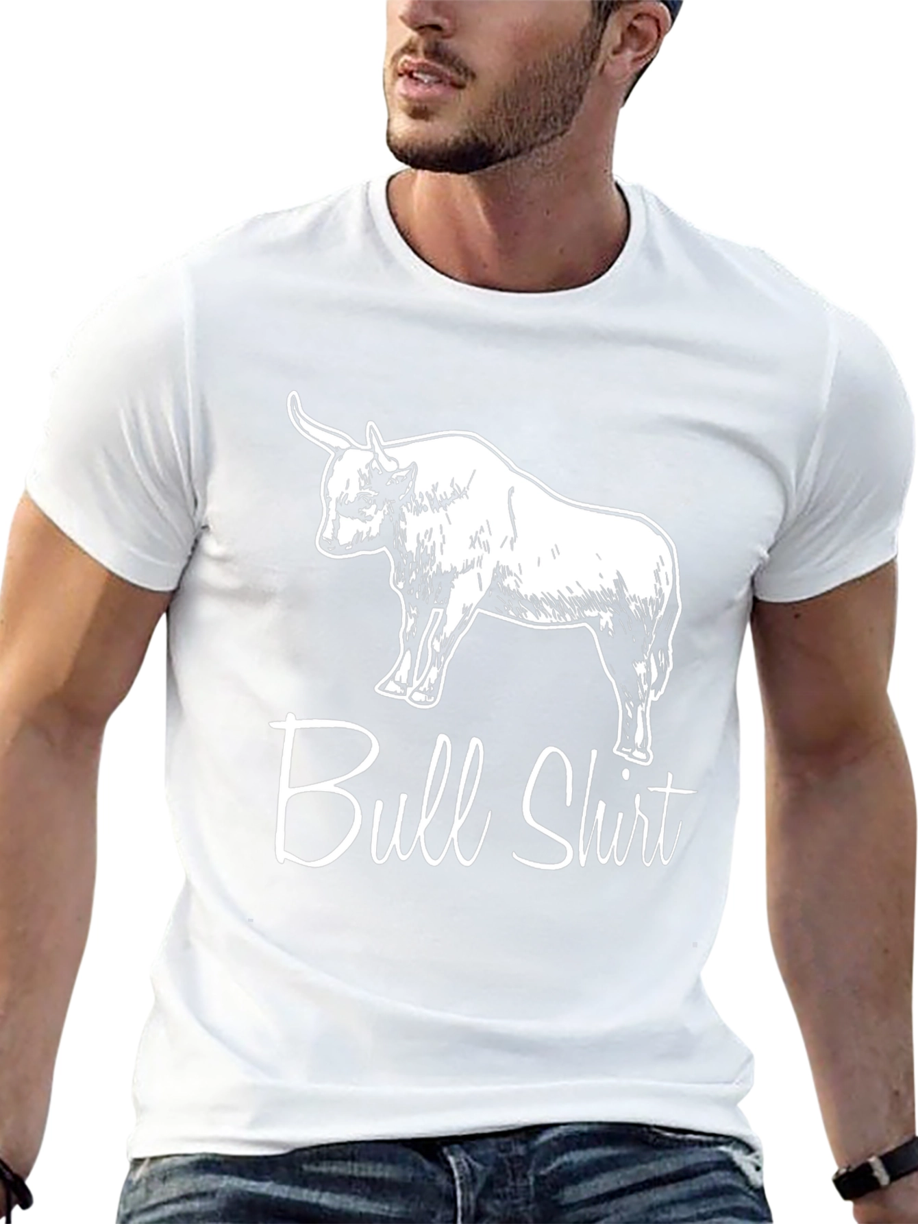 Bull Shirt Graphic Tee - Funny Animal T-Shirt