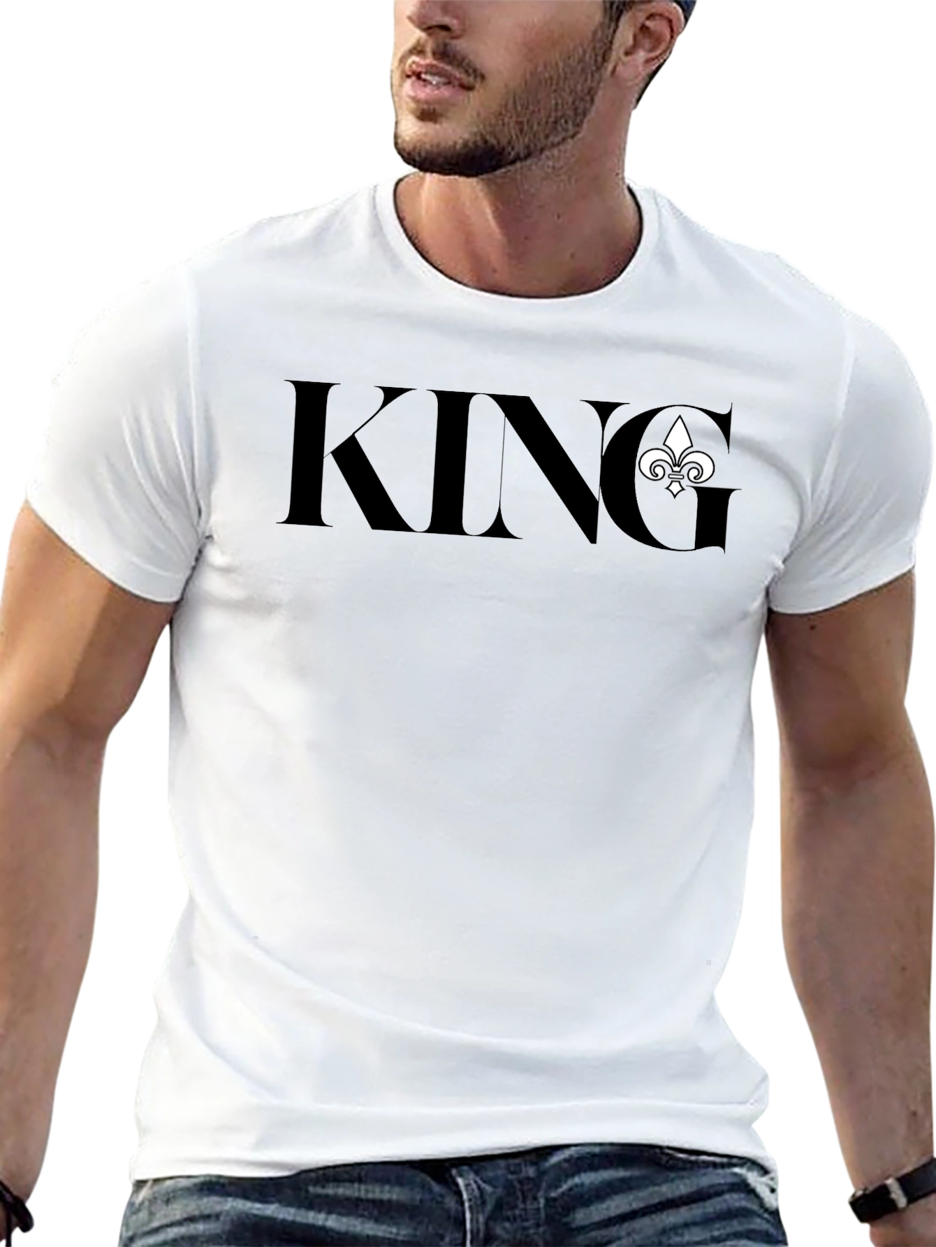 King Fleur-de-Lis Graphic T-Shirt