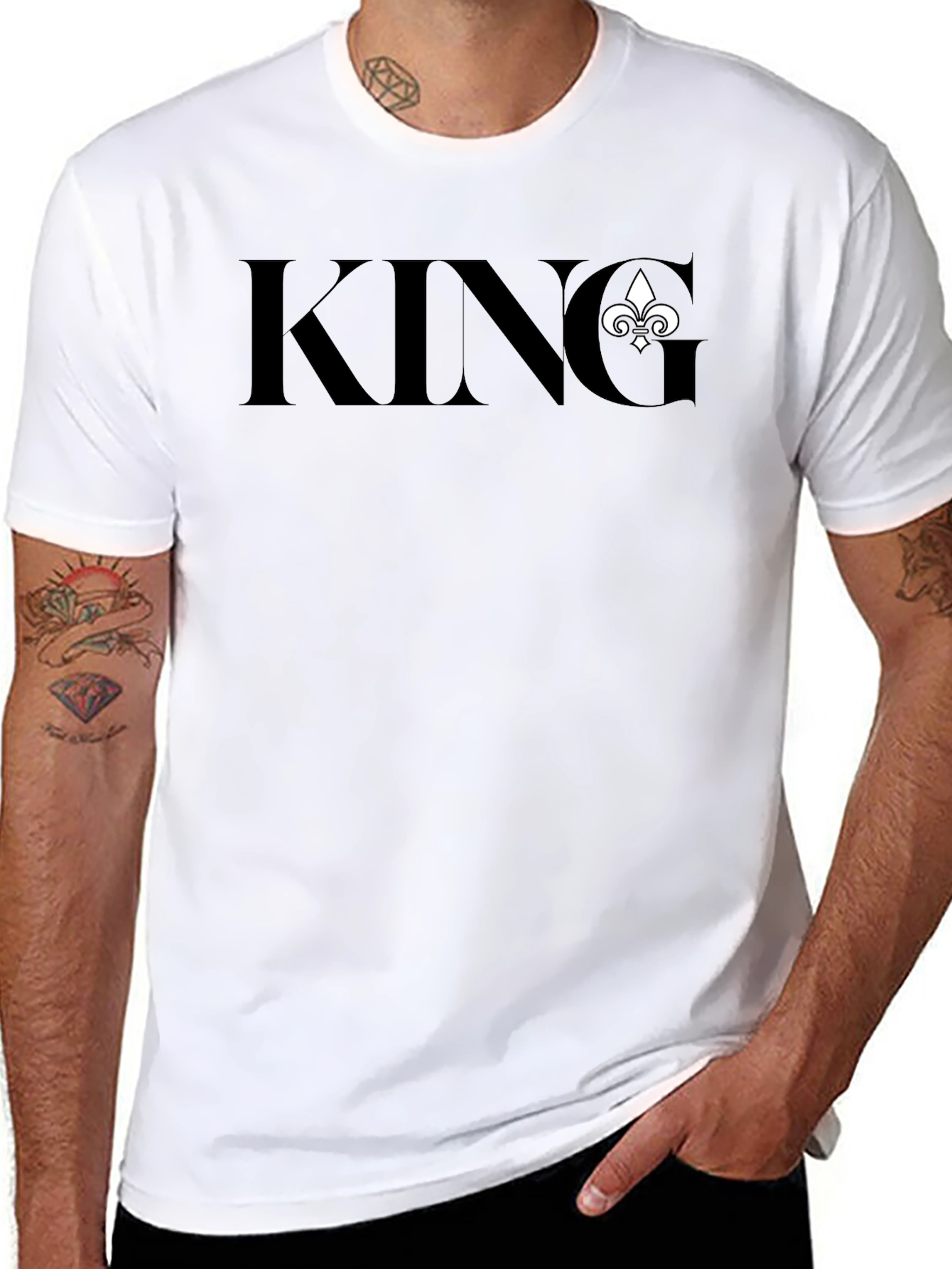 King Fleur-de-Lis Graphic T-Shirt