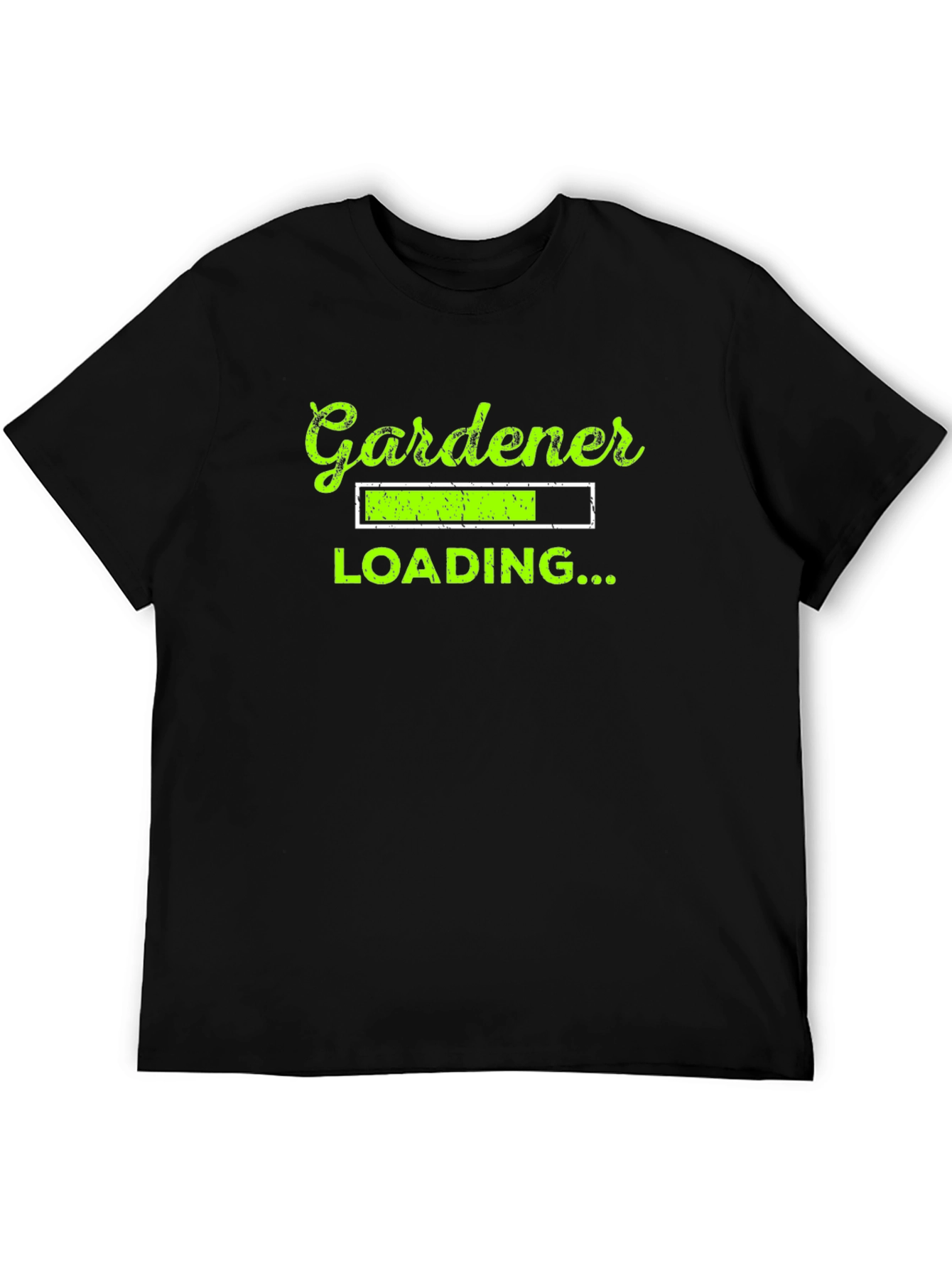 Gardener Loading Graphic T-Shirt - Black Cotton Tee