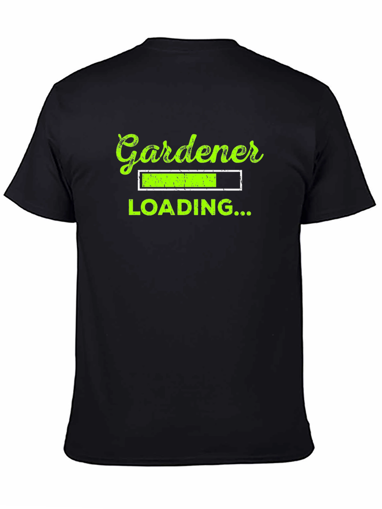 Gardener Loading Graphic T-Shirt - Black Cotton Tee