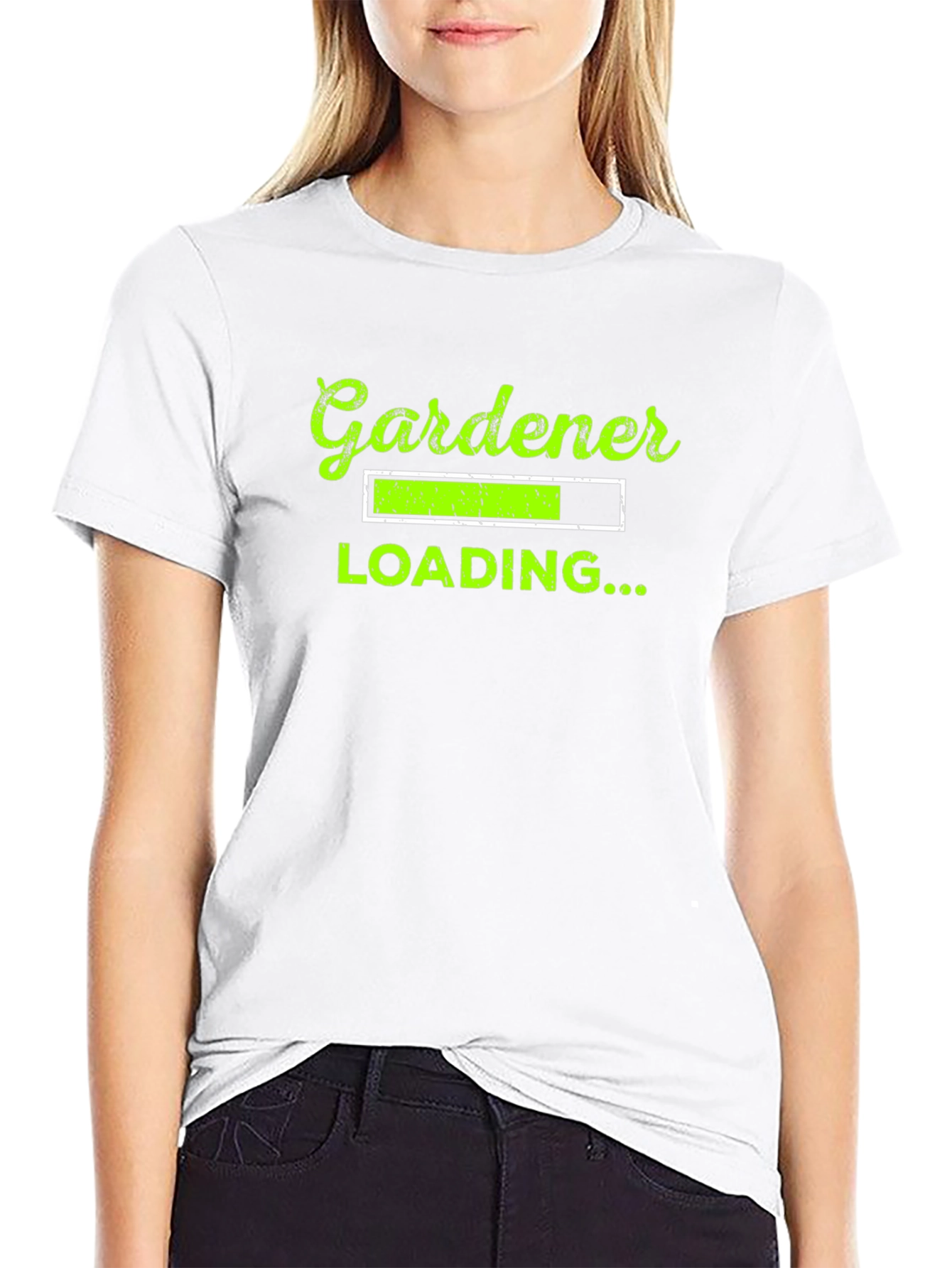 Gardener Loading Graphic T-Shirt - Black Cotton Tee
