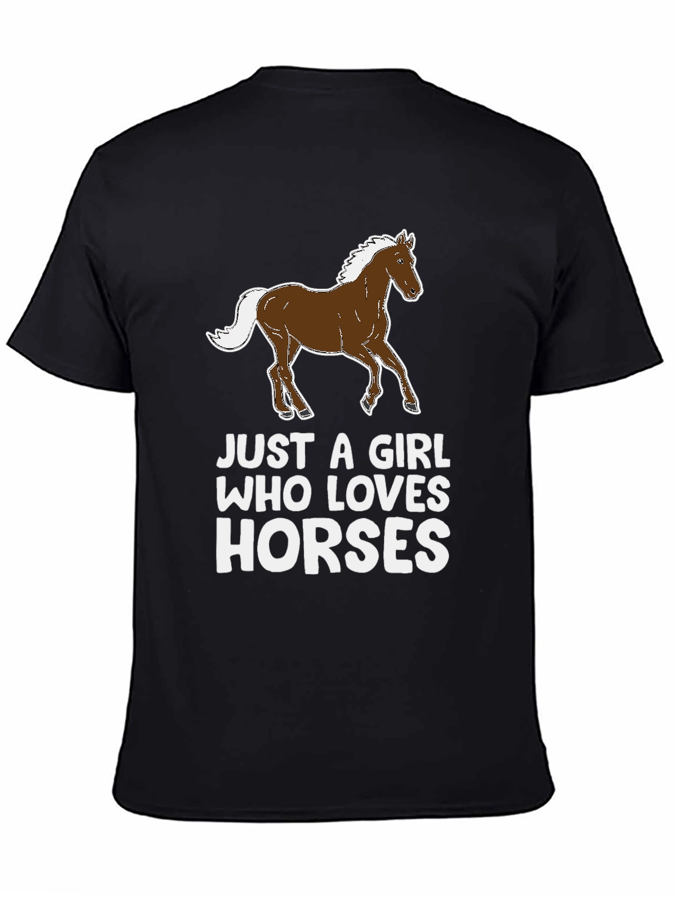 Just a Girl Who Loves Horses Graphic Tee