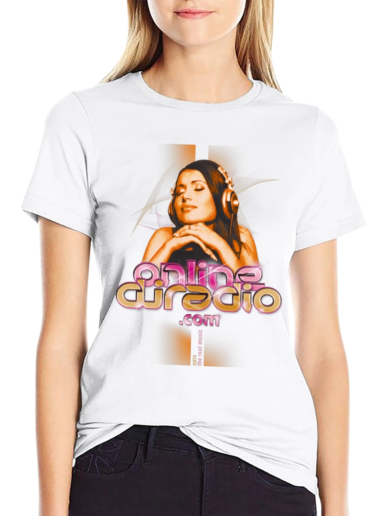 Online DJ Radio Graphic T-Shirt - Black