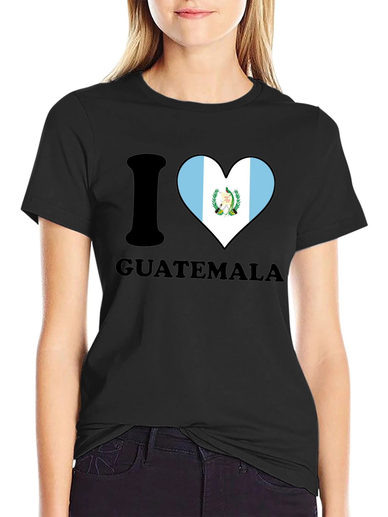 I Heart Guatemala T-Shirt - Mens Black Tee