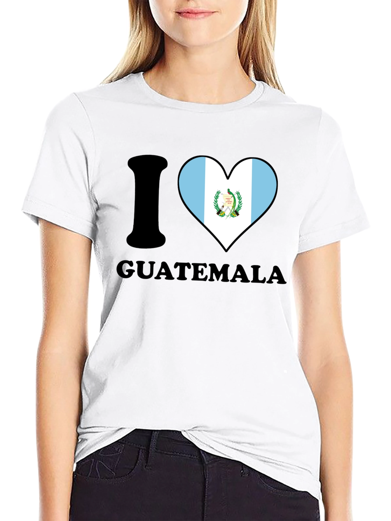 I Heart Guatemala T-Shirt - Mens Black Tee